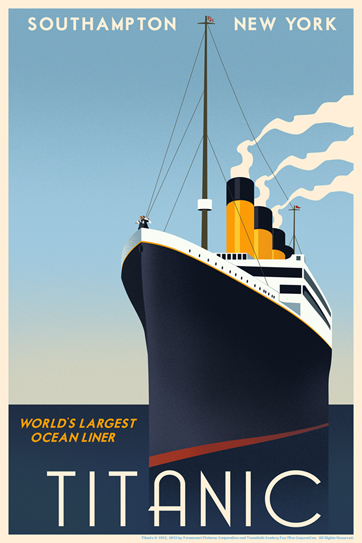 Titanic Giclee van Steve Thomas Titanic Giclee