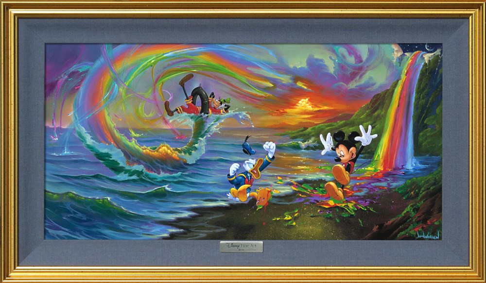 Mickey and the Boys at Rainbow Falls