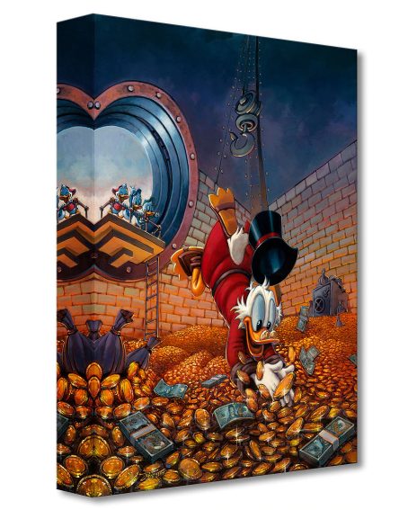 Scrooge McDuck- Diving in Gold - Click Image to Close