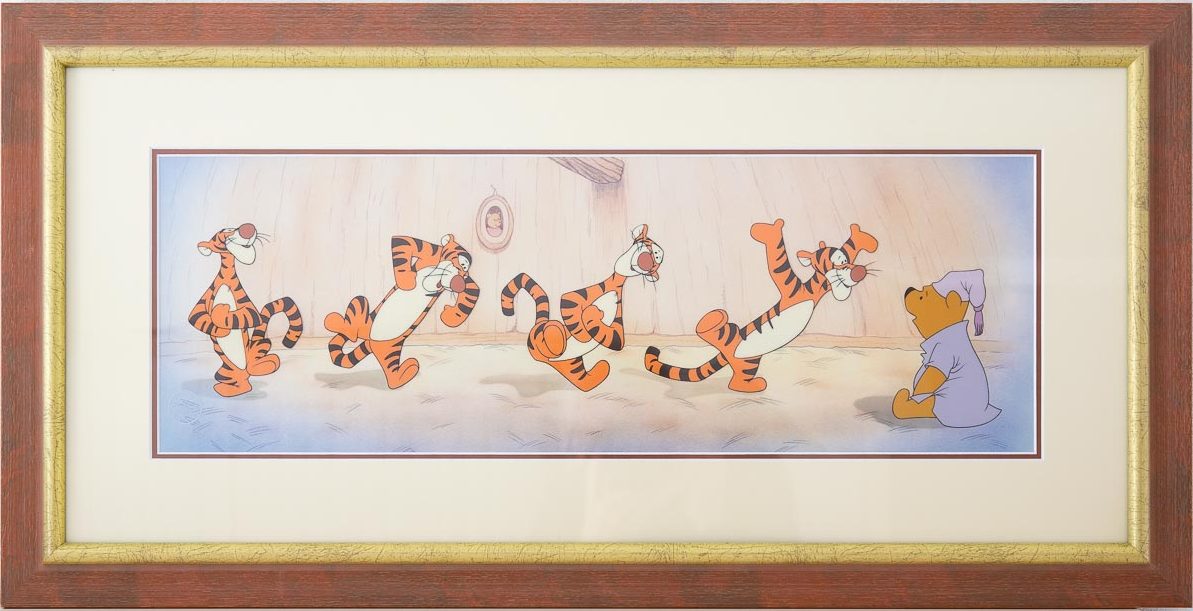 Winnie the Pooh / Bouncy Trouncy Tigger including frame - Click Image to Close