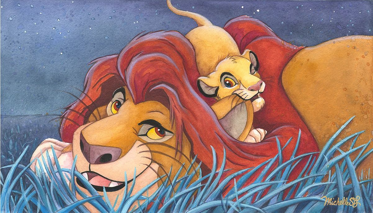 Lion King- Father and Son - Click Image to Close