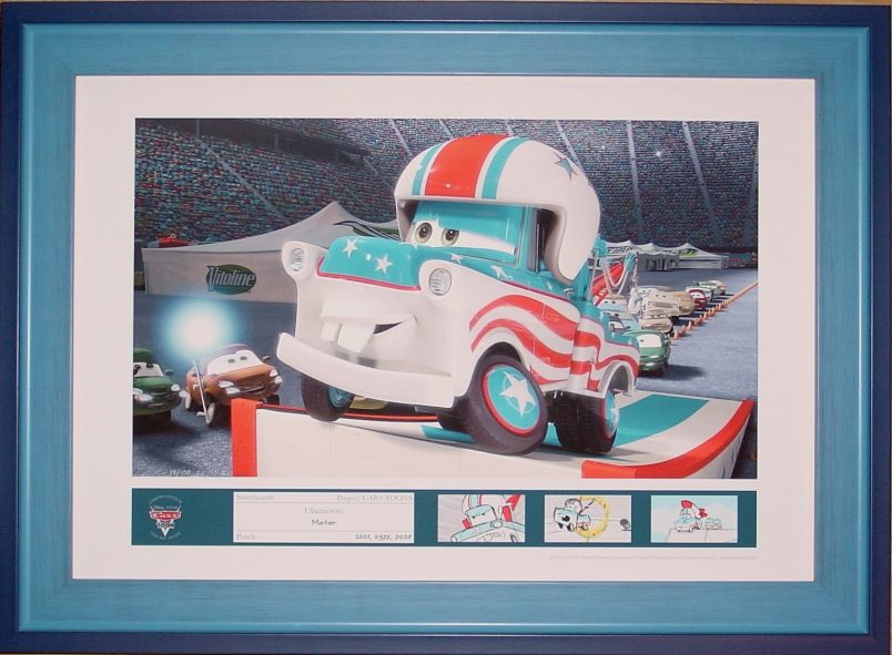 Cars Toons- Mater the Greater - Framed - Click Image to Close