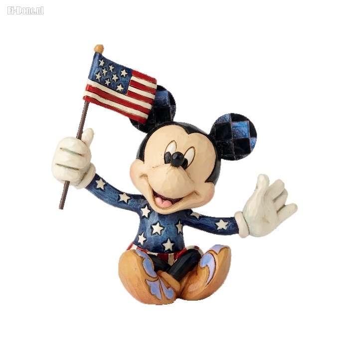 Mickey Patriotic with US-Flag - Click Image to Close