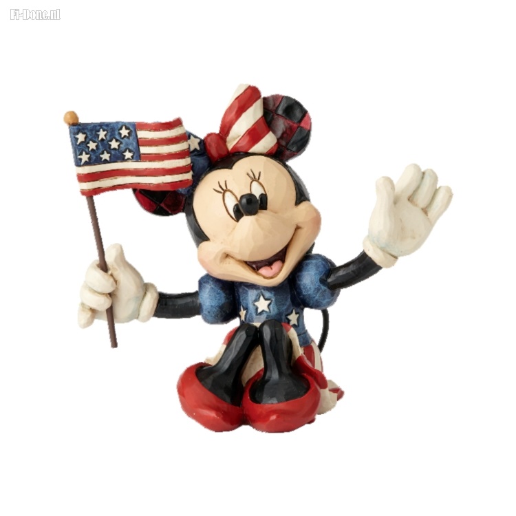 Minnie Patriotic with US-Flag - Click Image to Close