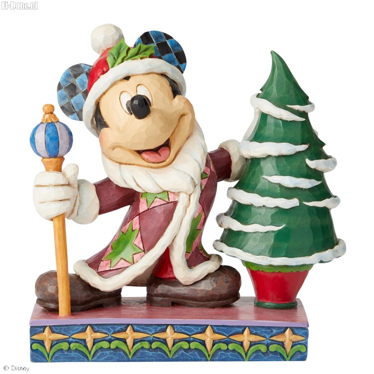 Mickey Mouse Father Christmas Figurine - Click Image to Close