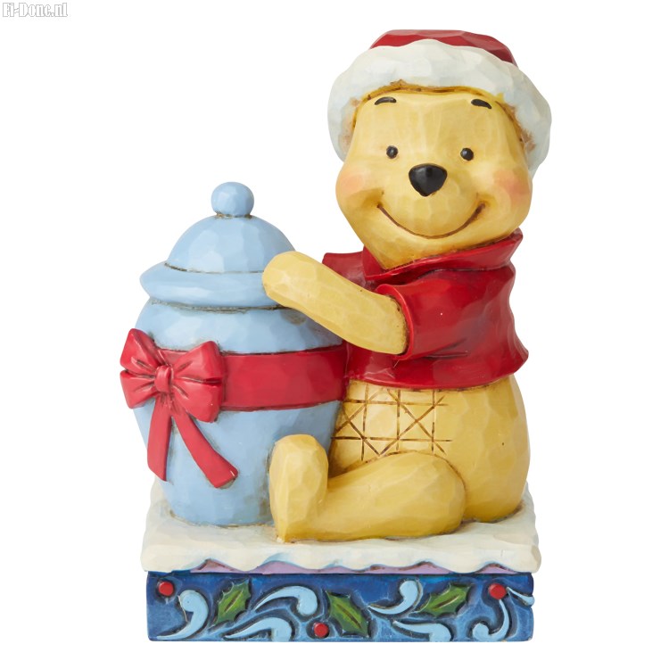 Winnie The Pooh Christmas Mini Figurine - Click Image to Close