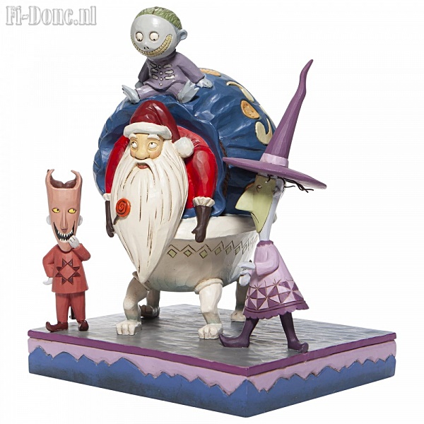 Nightmare Before Christmas- Lock, Shock & Barrel With Santa - Click Image to Close