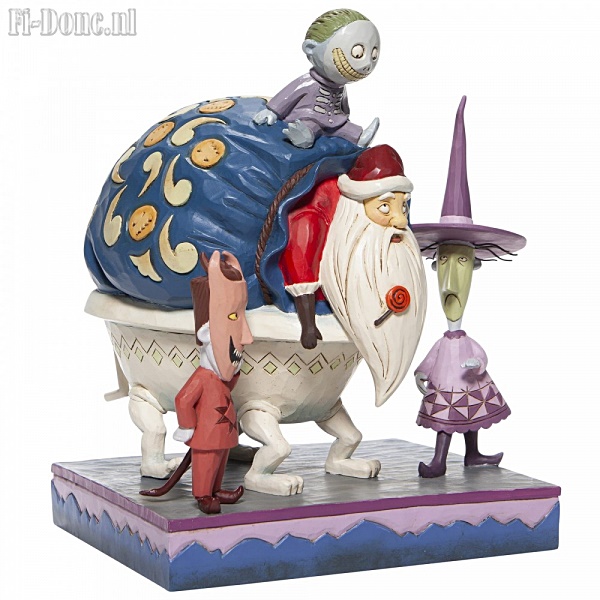 Nightmare Before Christmas- Lock, Shock & Barrel With Santa - Click Image to Close