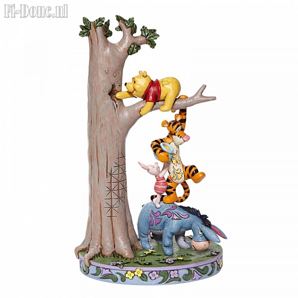 Pooh, Eeyore, Tigger & Piglet Play by Hunny Tree - Click Image to Close