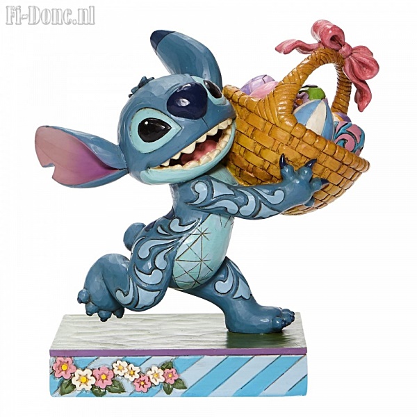 Stitch Running off with Easter Basket - Click Image to Close