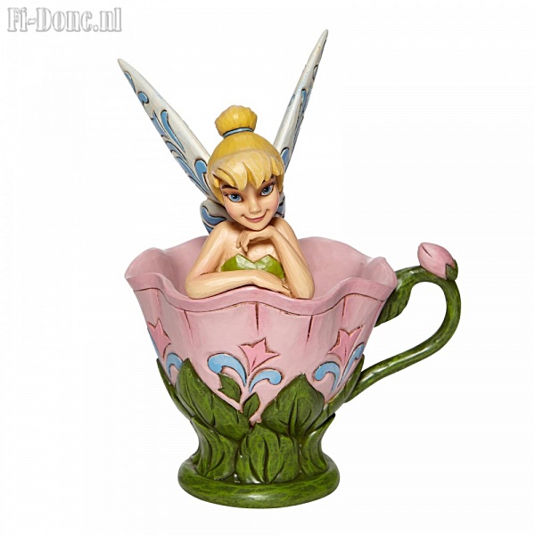 Tinkerbell Sitting in a Flower - Click Image to Close