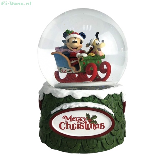 Christmas Mickey & Pluto Waterball - Click Image to Close