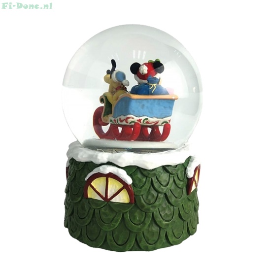 Christmas Mickey & Pluto Snowglobe