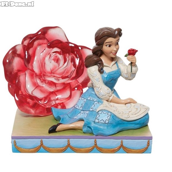 6011924 Beauty and the Beast- Belle with Clear Resin Rose