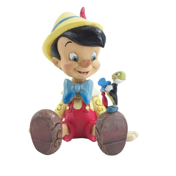 Pinocchio- Pinocchio sitting witj Jiminy Cricket - Click Image to Close