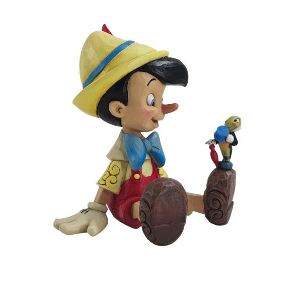Pinocchio- Pinocchio sitting witj Jiminy Cricket - Click Image to Close