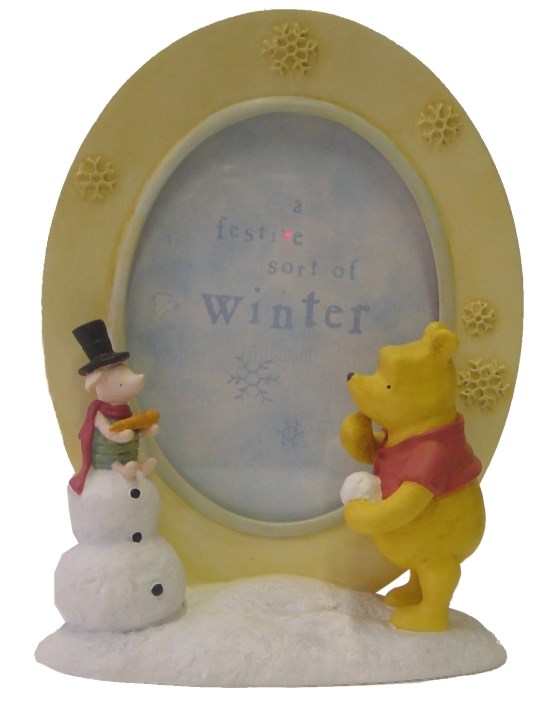 Pooh Seasons Photo Frame Winter - Click Image to Close