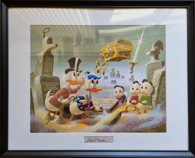Carl Barks- Dubious Doings at Dismal Downs Lithograph