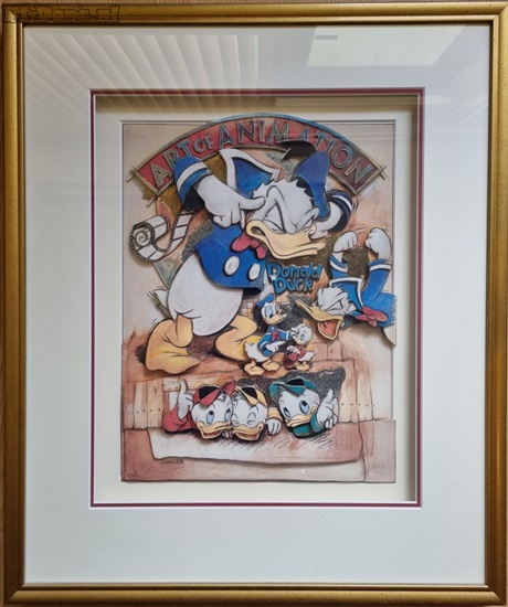 Donald Duck Paper Art