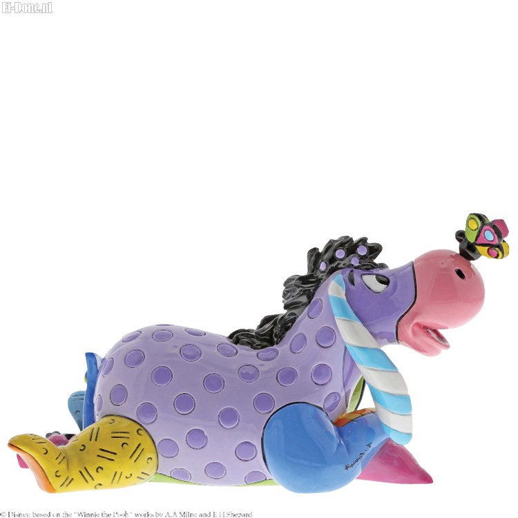 Eeyore With Butterfly Mini Figurine - Click Image to Close