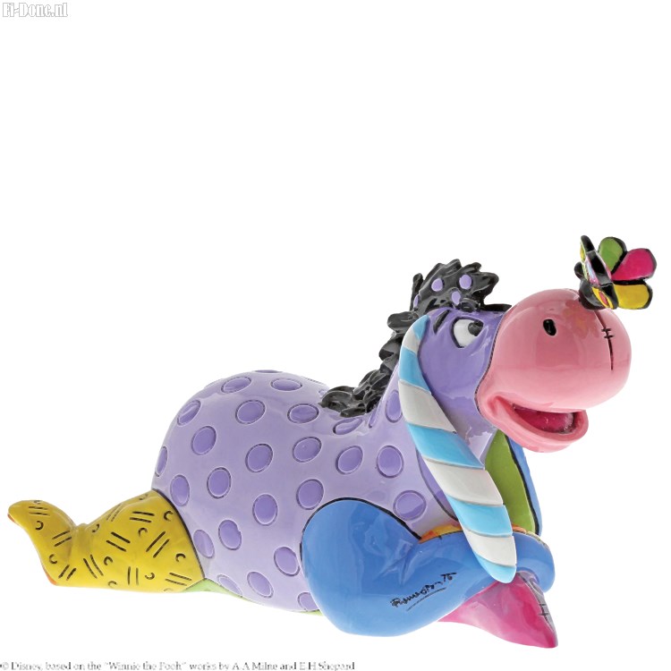 Eeyore With Butterfly Mini Figurine - Click Image to Close