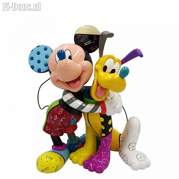 Mickey Mouse & Pluto Figurine - Click Image to Close