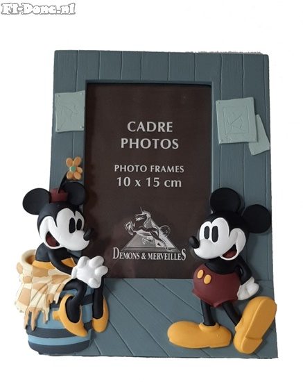 Bank Kip verstoring Fotolijst Mickey & Minnie Fotolijst Mickey & Minnie [m cpd01] : Fi Donc,  Animatiekunst Webwinkel