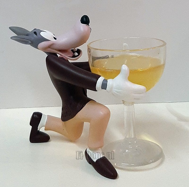 McWolf holding a glass