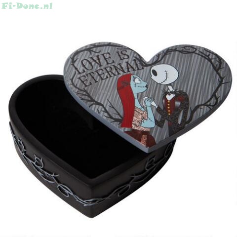 Nightmare Before Christmas- Jack & Sally Trinket Box - Click Image to Close