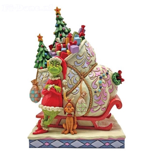 Grinch By Sleigh With Max