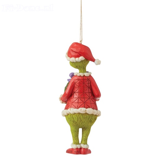 Grinch with wreath-ornament