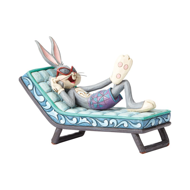 Bugs Bunny op ligstoel