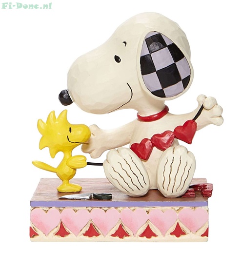Snoopy & Woodstock met hartjes-slinger
