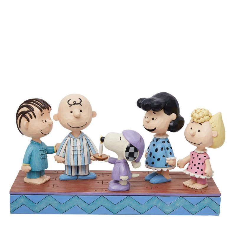 Peanunts Bende in Kerstmis Pyjama's