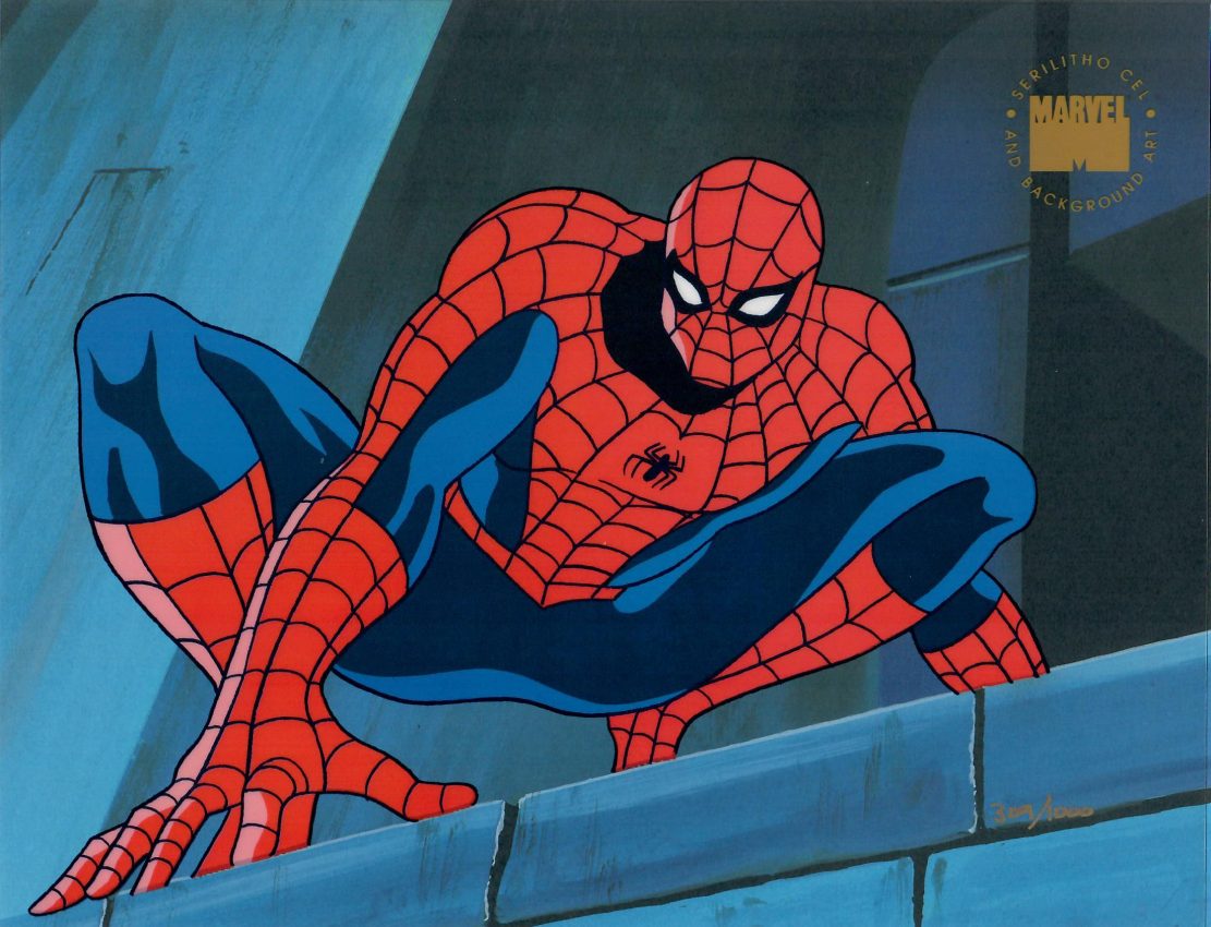 Spider-Man Serilitho Animation cel - Klik op de afbeelding om het venster te sluiten