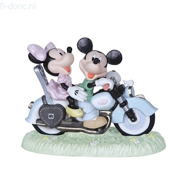 Mickey And Minnie On Motorcycle