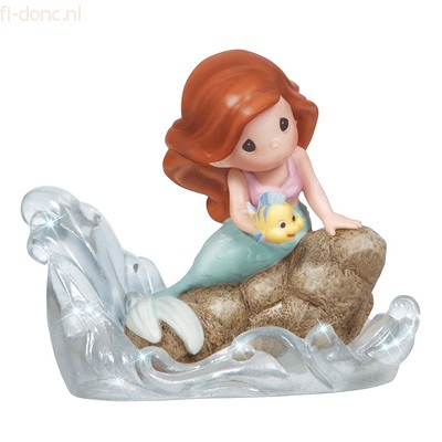 Ariel Seated On Rock - Click Image to Close