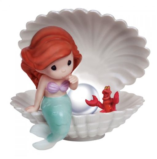 Ariel In Shell With LED Pearl - Click Image to Close