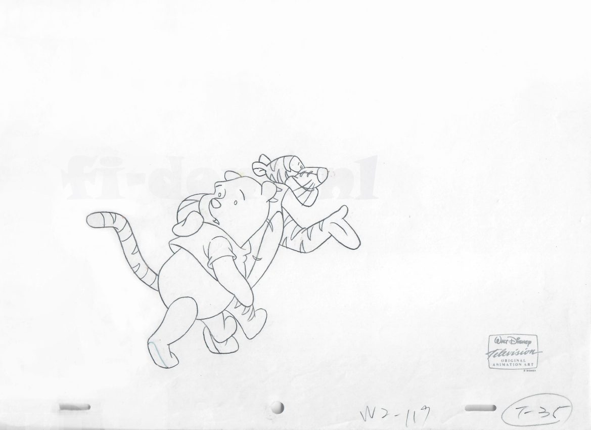 Winnie the Pooh drawing - Klik op de afbeelding om het venster te sluiten