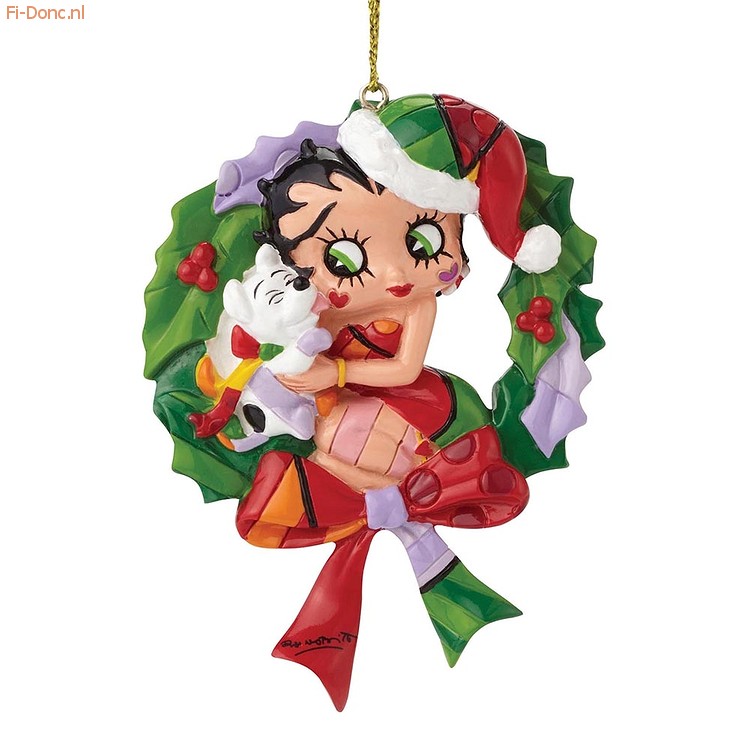 Betty Boop and Pudgy Wreath - Click Image to Close