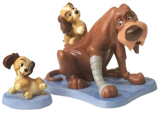 WDCC Lady and the Tramp- Trusty and Puppies