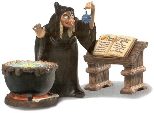 WDCC Snow White- Witch with Cauldron - Click Image to Close