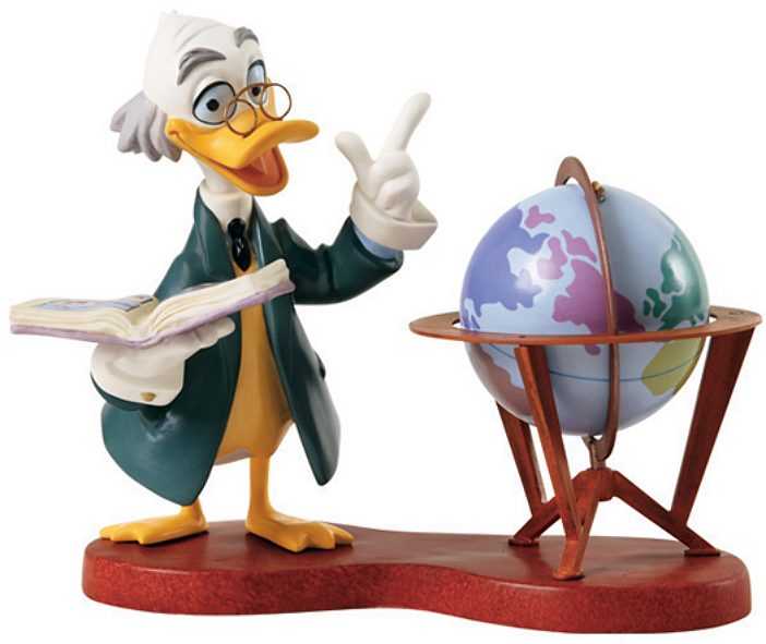 WDCC Ludwig Von Drake with Globe