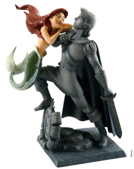 WDCC Little Mermaid- Ariel w. Statue of Eric - Click Image to Close