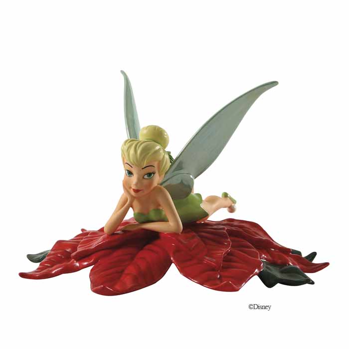 WDCC Peter Pan- Tinker Bell on Poinsettia - Click Image to Close