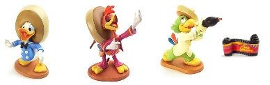 WDCC The Three Caballeros with Opening Title