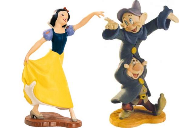 WDCC Snow White- Snow White & Dopey on Sneezy WDCC Snow White- Snow White & Dopey on Sneezy