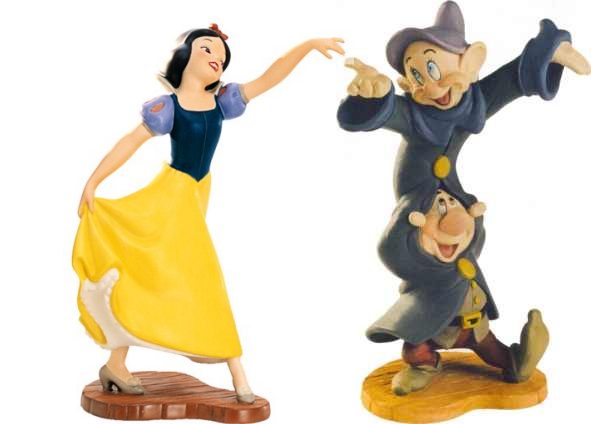 WDCC Snow White- Snow White & Dopey on Sneezy