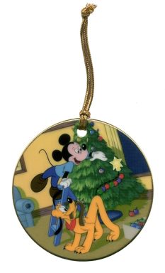 WDCC Pluto's Christmas tree- Disc ornament 1 - Click Image to Close