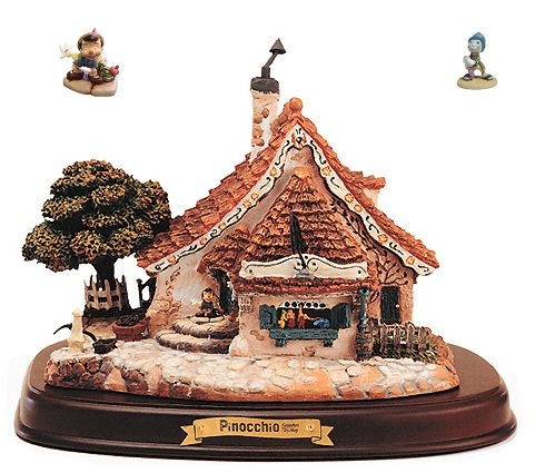 WDCC Pinocchio- Geppetto's Toy Shop met 2 miniaturen